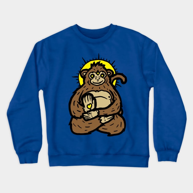 Spirit Monkey Crewneck Sweatshirt by jonah block